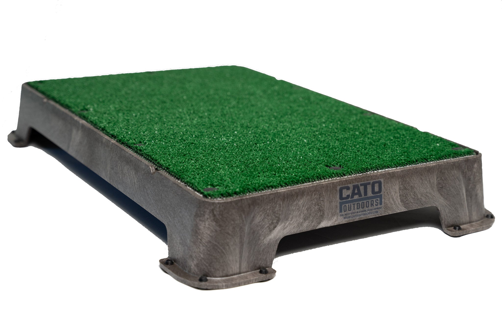 Cato Board - Dog Training Platform - Made in The USA (Olive Green, Rubber Surface)